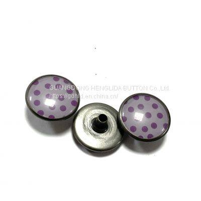 HLD Button Factory Wholesale 15mm plating spring snap button for garment