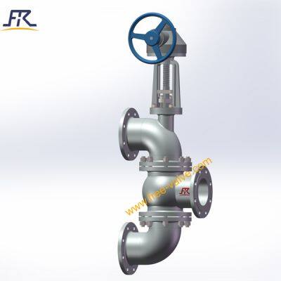 Worm Gear Three-Way Slurry Valve