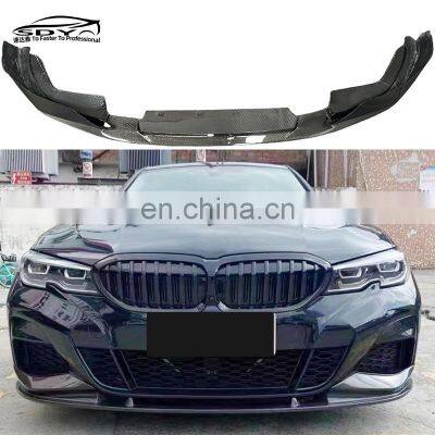 G20 3D Style High Quality Carbon Fiber Front Lip Front spoiler  For BMW 3 Series G20