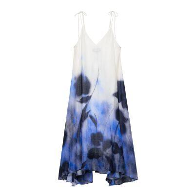2025 Spring/Summer New European and American Style Women's Fashion Sexy Sleeveless Strap Printed Dress