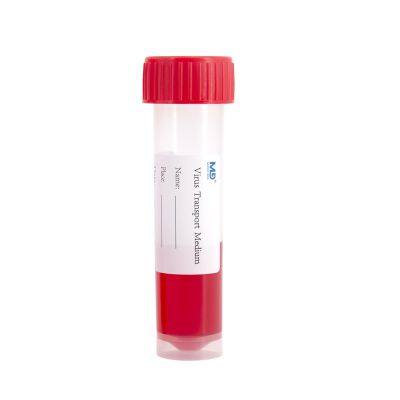Non Inactivated Type Virus Transport Medium Tube 30ml VTM Kit With Sterile Sampling Swabs photo-2