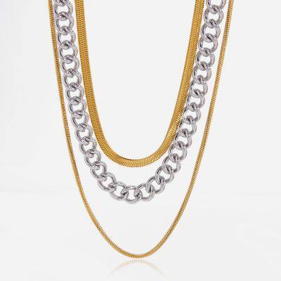 Joyas de collar de acero inoxidable de moda de alta calidad para mayoristas