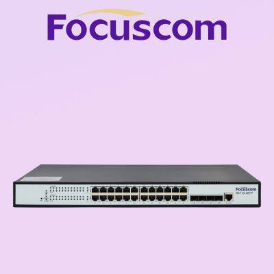 Focus S5710-28TP L3 Managed Access Layer Switch, 24 Port Gigabit Ethernet & 4 SFP Uplink Enterprise Network Switch с статическим маршрутизацией POE Switch