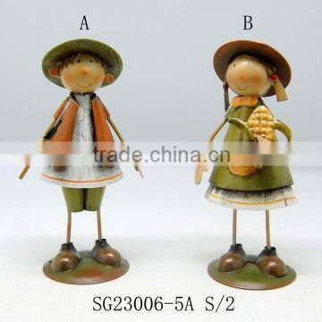 Autumn harvest festival boy and girl table decoration