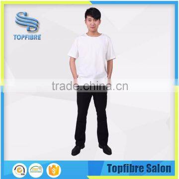 10027 Fashion style Hand Made 100% Cotton Jersey White/Black Barber T-shirt