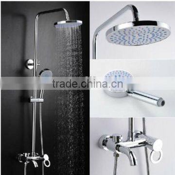 Chrome Rain Shower Faucet Twice Shower head