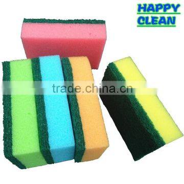 Good quality Colorful Sponge Scouring Pad /Kitchen Cleaning Sponge