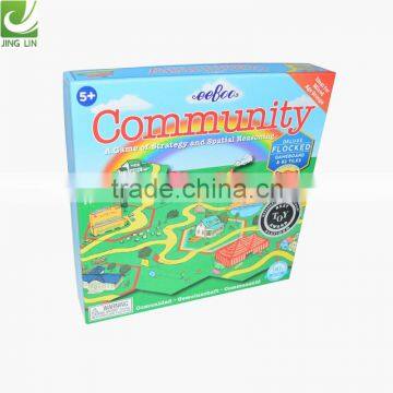 Paper packing board game box for children playing wholesale