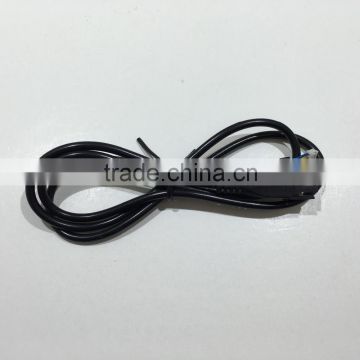 Black PVC 4 core Wire MiniFit 4 Pin Connector to 4 Pin White Connector with Overmold