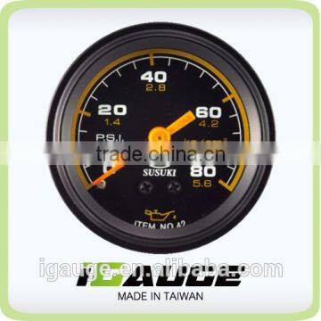 Made in Taiwan 52mm Mechanical Oil Pressure Gauge