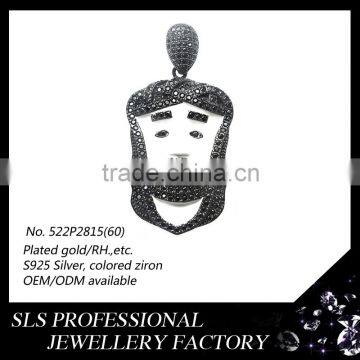 Hot and Fashion Hip-hop Jewelry for Boys Pendants White Gold Plated Silver Fish Design Pendant photo-3