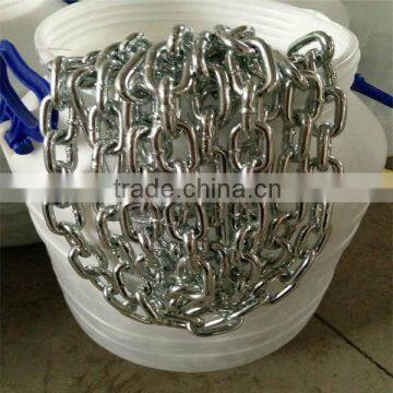 DIN766 galvanized steel welded link chain