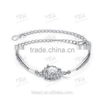 factory derect sale chuncy sterling silver bracelets 925 silver jewelry with stone