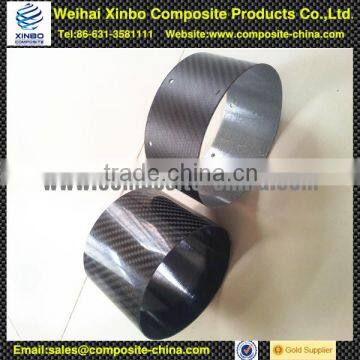 Efficiency carbon fiber exhaust pipe for auto equipment with different shapes