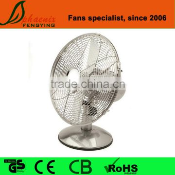 Made In China 12'' high velocity chrome metal table fan