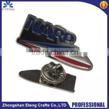 Cheap custom 3d Zinc alloy metal name lapel button badge