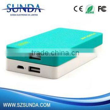 Rubber oil case portable usb 4000mah power bank