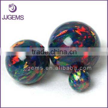 5mm 10mm Synthetic black ball bead opal stone manufacturer