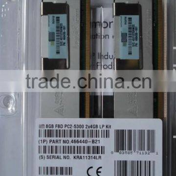 466440-B21 8GB (2x4GB) FBD PC2-5300 Low Power Dual Rank Kit