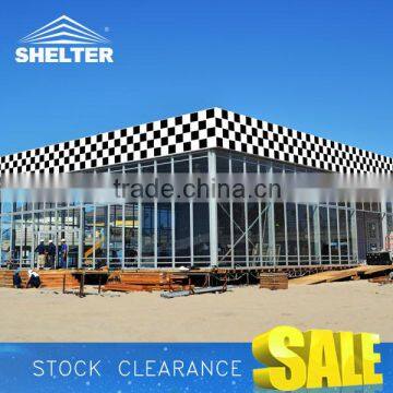 Big Flat Tent For Auto Eexhibition With 120km/h Wind Load, Event Flat Tent For Sale