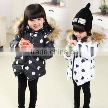2015 New Model Velvet Winter Child Clothes for Girl Wear Snow Weather Down Jacket Wholesale Spot Winter Coat Kids(ulik-J022) photo-2