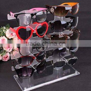 Plastic Cool Glasses Show Rack Counter Display Clear Acrylic Sunglasses Holder