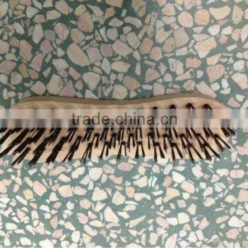 High quality round carbon steel wire brush scrub brush