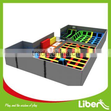 China Customized Size Gymnastic Jumping Indoor Trampoline Park, Airbag Trampoline Park