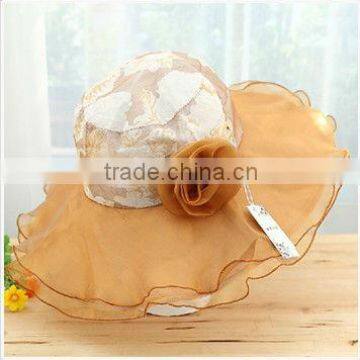Hot sale fashion wide brim sun visor hat for women
