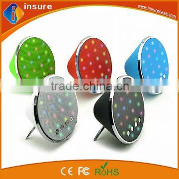 colorful LED light small portable speakers bluetooth