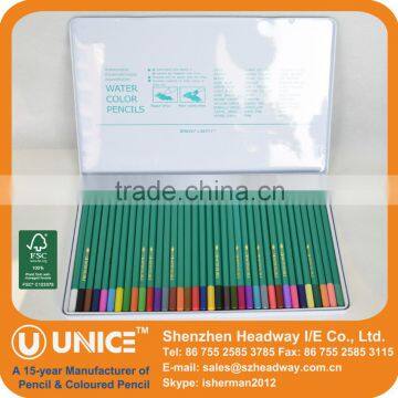 36pcs Watercolor Pencil in Tin Case; 36colors Aquarelle Colored Pencils in Tin Case Quality Choice photo-2