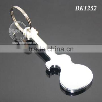 Anodizing Aluminum Guitar Shaped Pocket Creative Gift Metal Guitar Keychain Bottle Opener photo-5