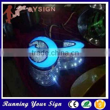 good visual punching holes lighting sign board for shops