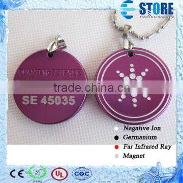 Wholesale Purple Aluminium Quantum Ions Energy Pendant