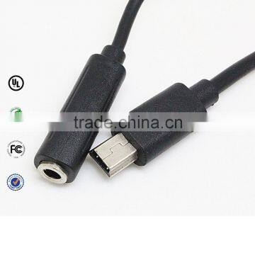 Quality mini usb to 3.5mm jack cable