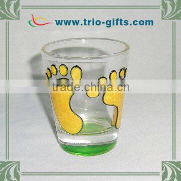 Hand painted shot glass