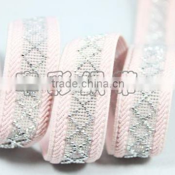 Golden thread jacquard elastic webbing