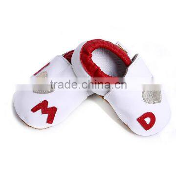 2016 Wholesale Heart Infant Soft Leather Baby Shoes Toddler Shoe With Fashion Design photo-3