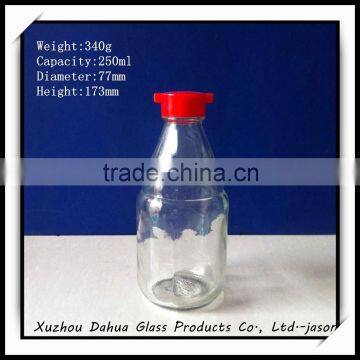 250ml glass spice bottles with cap