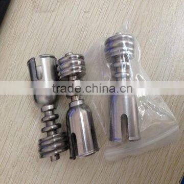 stock Adjustable Wholesale Grade2 19mm domeless titanium nail with female joint