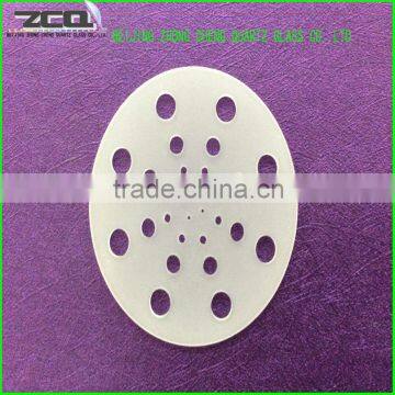 Hot Selling Opaque Quartz Glass Plate With Kinds Of Aperture