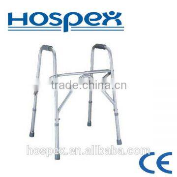 Aluminium walker with height adjustable