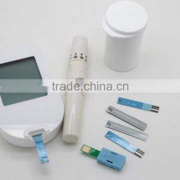 High Quality Digital Blood Glucose Meter With Big Welding Screen / SMT PCB / USB PC Connection / CR2032 Battery