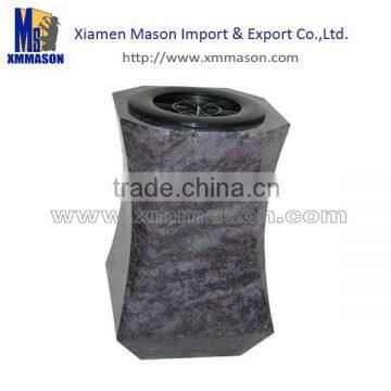 European granite cemetery vases
