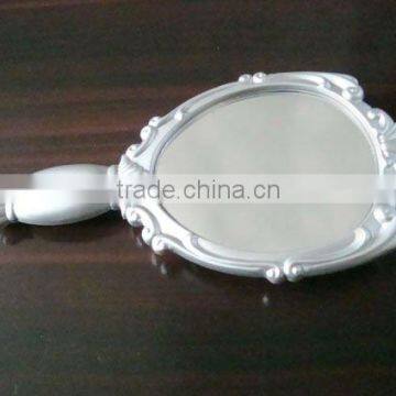 Classic plastic makeup hand mirror