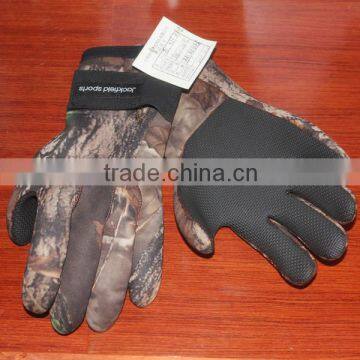 High stretch Neoprene hunting gloves/Neoprene gloves/camo gloves                        
                                                Quality Choice