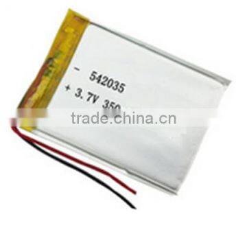 3.7v 350mah li-polymer battery