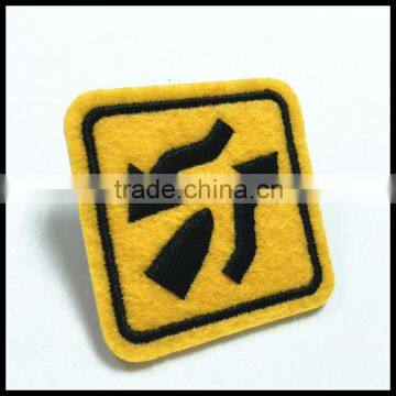 Warning Signs Words 3D Embroidery Custom Patch for Garment Accessories