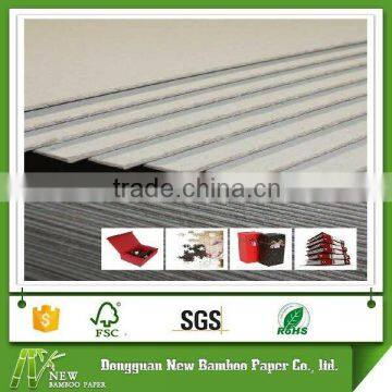 Dongguan hard stiff recycled stocklot paper 700g gray board