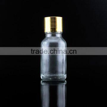 Empty 30ml Clear Glass Dropper Bottle With Different Cap Factory